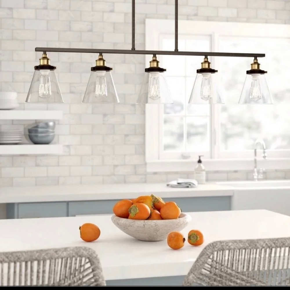 NEW FARMHOUSE KITCHEN 5 LIGHT PENDANT